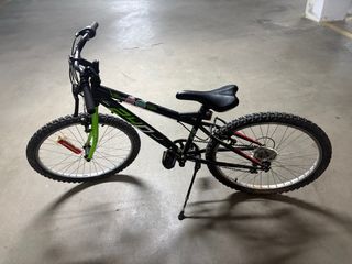 Bicicleta 24 Negra y Verde