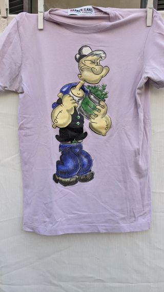 Maglietta Lilla Popeye Warren Jeans