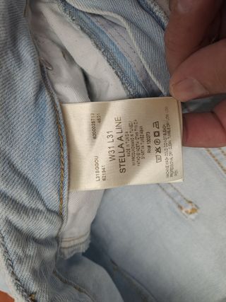 Pantalón Lee Ancho Azul