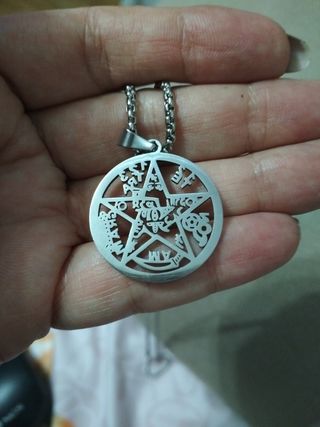 Amuleto Tetragrámaton acero