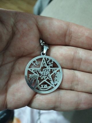 Amuleto Tetragrámaton acero