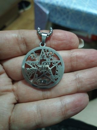 Amuleto Tetragrámaton acero