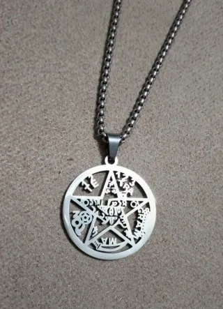 Amuleto Tetragrámaton acero