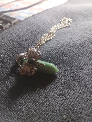 Collar reiki curativo Mariposa Aventurina verde