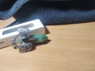 Collar reiki curativo Mariposa Aventurina verde