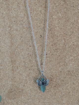 Collar reiki curativo Mariposa Aventurina verde