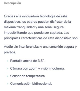 Cámara Vigilabebés Motorola MBP36SC gran distancia
