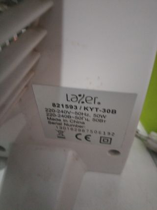 Ventilador de mesa Lazer blanco