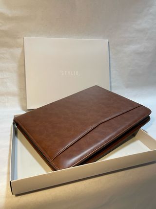 Maletín Ejecutivo Bi-piel Marrón Lujo