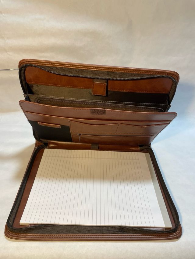 Pasta Executiva de Luxo Castanho Bi-couro