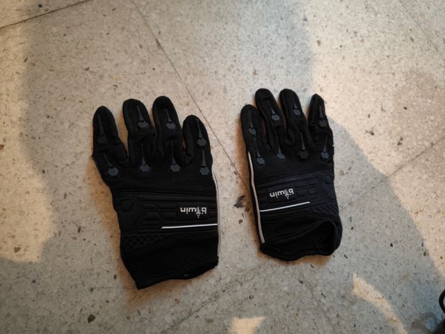 Guantes Btwin Negro Ciclismo