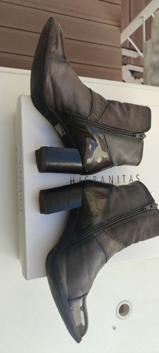 Botines Hispanitas Talla 38 Marrón