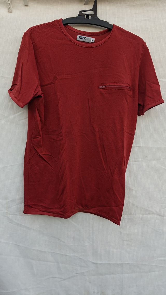 Maglietta Rifle Uomo Manica Corta Cotone Rossa S