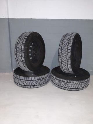 4 Neumáticos 195/60 R15 T con llantas