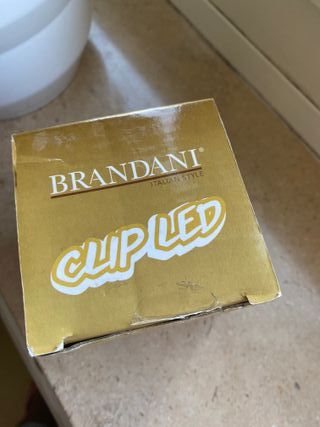 Luci di Natale Brandani con clip trasparenti