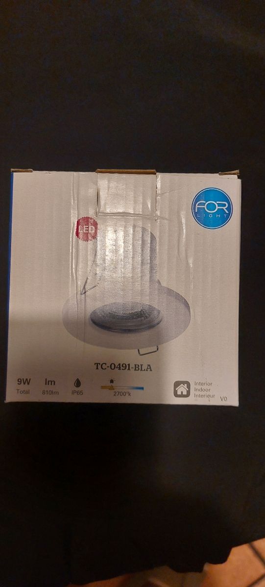 Foco LED Empotrable 9W 810lm 2700K IP65