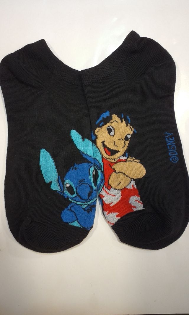 Calcetines tobilleros Disney Stitch y Lilo Talla Ú