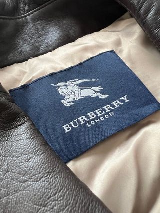 Gabardina Burberry Piel Marrón