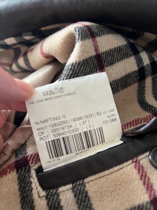 Gabardina Burberry Piel Marrón