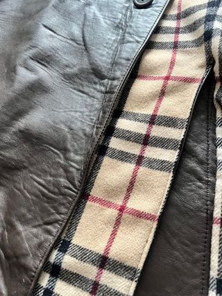 Gabardina Burberry Piel Marrón