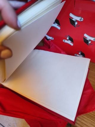 Album Laurea Rosso con placca in Argento