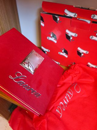 Album Laurea Rosso con placca in Argento