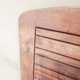 Tablero de mesa de jardín de madera