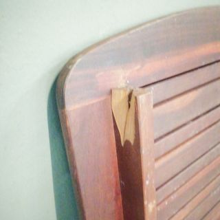 Tablero de mesa de jardín de madera