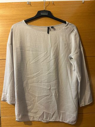 Blusa beige Mango Talla S