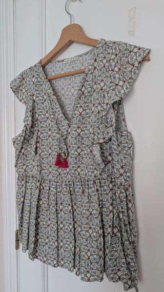 Blusa tirantes Boho Oysho Talla S