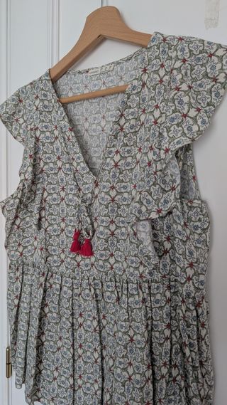 Blusa tirantes Boho Oysho Talla S