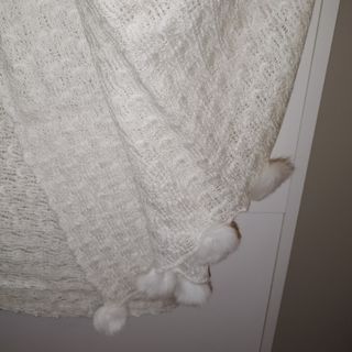 Scialle lana colore panna