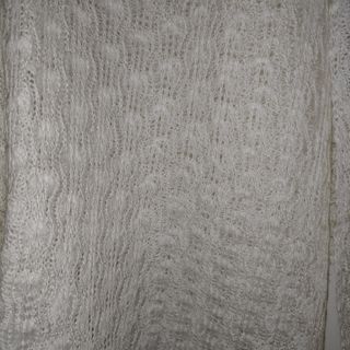 Scialle lana colore panna