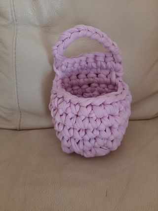 Porta utensili uncinetto rosa