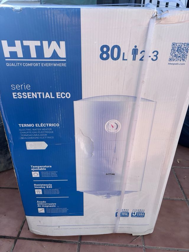 Termo Eléctrico HTW 80L Serie Essent al Eco