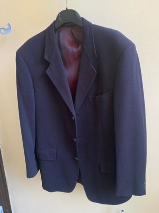Blazer Uomo Corneliani Cashmere/Lana Blu Vintage