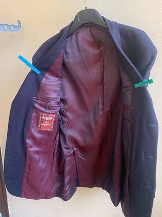 Blazer Uomo Corneliani Cashmere/Lana Blu Vintage