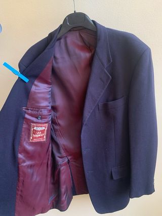 Blazer Uomo Corneliani Cashmere/Lana Blu Vintage