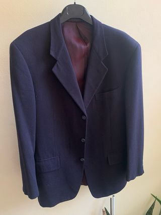 Blazer Uomo Corneliani Cashmere/Lana Blu Vintage