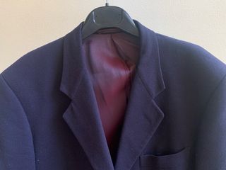 Blazer Uomo Corneliani Cashmere/Lana Blu Vintage