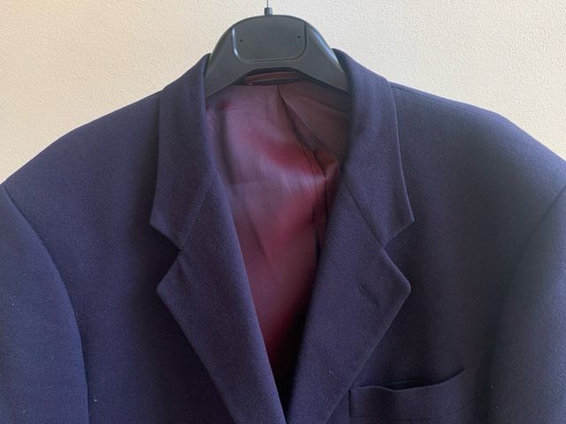 Blazer Uomo Corneliani Cashmere/Lana Blu Vintage