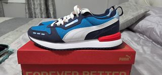 Zapatillas Puma R78 Azul/Rojo