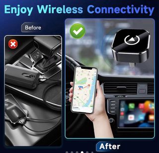 adaptador inalámbrico para CarPlay  iPhone, androi