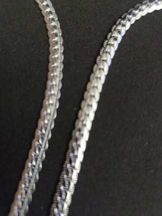 Cadenas de plata 45 y 50 cm plata 