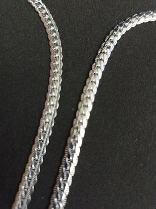 Cadenas de plata 45 y 50 cm plata 