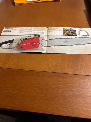 Folleto antiguo motosierra electrosierra STIHL