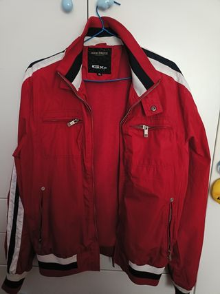 Cazadora Bomber Roja Hombre XL