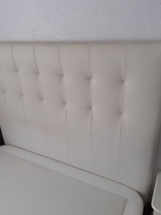 Cabecero blanco polipiel