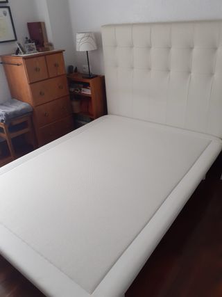 Cabecero blanco polipiel