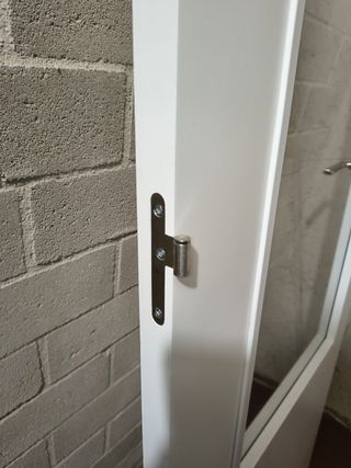 Puerta Madera Lacada Blanca con Cristal
